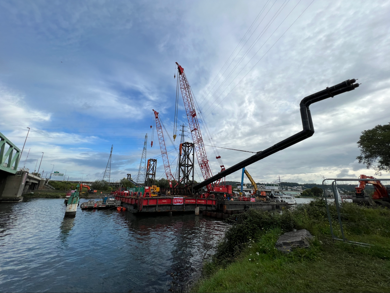 Siphon - passage du canal de tancarville