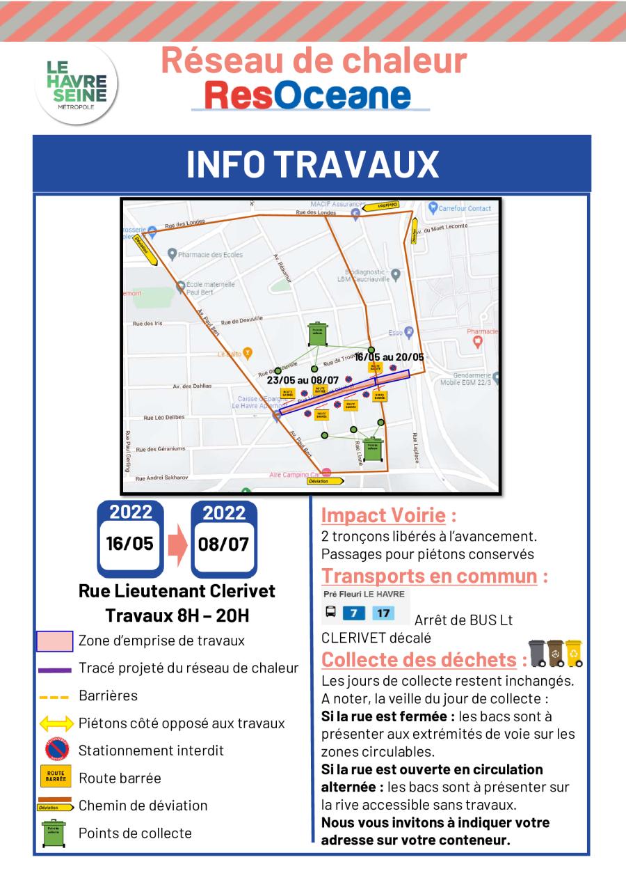 Carte Info Travaux Le Havre