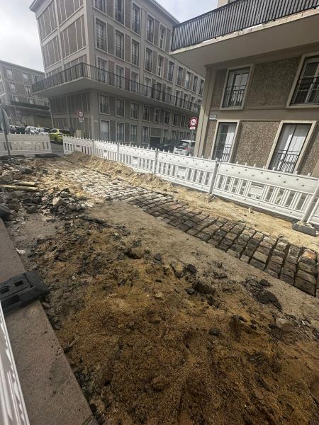 Repose des Pavés sous enrobés - Rue Augustin Normand