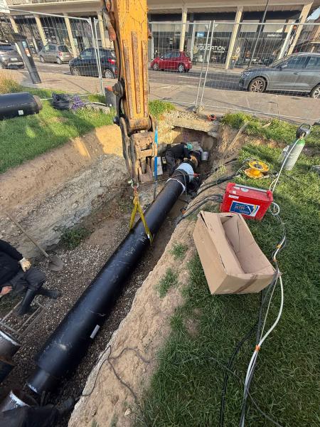 Dernière soudure sur le Collecteur Principal DN 300